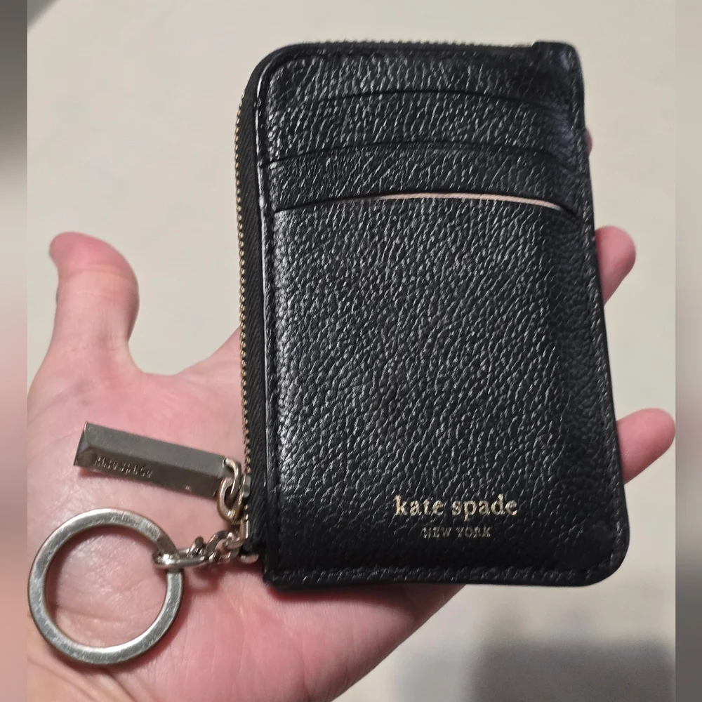 Kate Spade Black Leather Card Holder